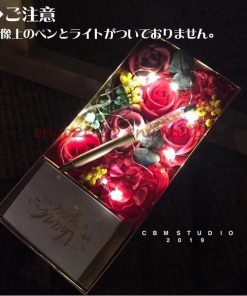 母の日 石鹸花 アレンジメント ソープフラワー 結婚祝い バレンタイン ボックス 造花 ホワイトデー ギフト お返し ボックスフラワー * 花束、アレンジメント