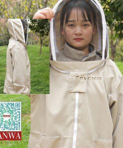 防護服 作業着 防虫 草刈り　ガーデニング 養蜂 作業服 2点セット 隙間なし日焼け対策 虫よけ 害虫駆除 アウトドア 農作業 * 蜂防護服