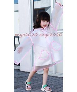 フード付き 親子服 レインウエア レインコート 雨合羽 防水 通勤通学 レインポンチョ クリアバイザー 梅雨対策 カッパ 自転車用 * レインコート、レインウエア