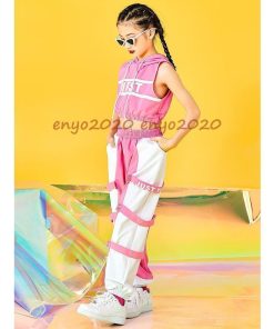 キッズダンス衣装 セットアップ ダンス衣装 キッズ へそ出し トップス パンツ 迷彩 女の子 ヒップホップ ガールズ 120-170 HIPHOP 発表会 応援団 * レッスンウエア