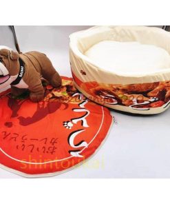 可愛い  カップ麺ペットハウス 犬 猫 ペット ベッド 潜る 面白い 小型犬 猫クッション マット キャットハウス うどん 四季通用 洗える * ペットハウス