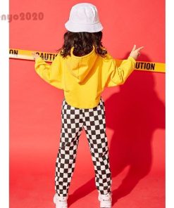 キッズダンス衣装 ヒップホップ  チェック柄 ズボン キッズダンス HIPHOP タンクトップ トップス へそ出し 女の子 ガールズ 練習着 ステージ衣装 Sale * 新体操ウエア