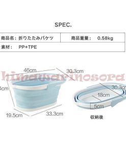 洗濯かご 折りたたみバスケット パステルカラー 折り畳みバケツ 大容量 おしゃれ シリコン製 ソフトバケツ * バケツ、ポリバケツ