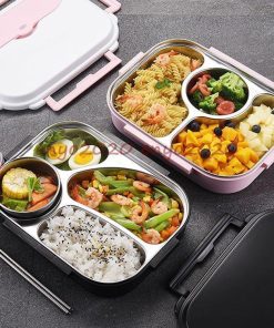 弁当箱 ランチボックス おしゃれ お弁当箱 学校学生 会社出勤 食事用 遠足 ピクニック 便利 1段 3コマ 4コマ 仕切り シンプル 新生活 ギフト 贈答品 1600ML 5色 * 弁当箱