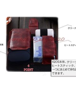 IQOS アイコス 専用 ケース カバー PU レザー ポーチ シンプル  Iqosケース ホルダー 電子タバコ 手帳型 収納 まとめて 軽量型 おしゃれ * 電子たばこ