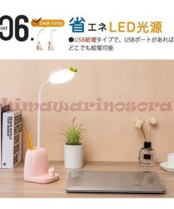 無段階調光 Led 目に優しい 角度調整 高さ調節 Usb給電 3段階調色 デスクライト 扇風機付き * デスクライト