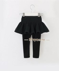 プリーツ スカッツ チュチュスカッツ 女の子 レギンスパンツ ボトムス スカート 子供服 重ね着 ロングパンツ パンツ キッズ 10分丈 フレア * スカート