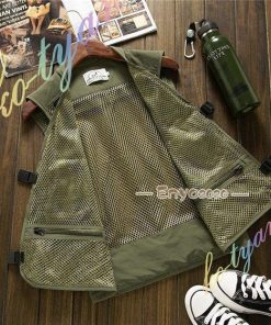 メンズ 多機能ベスト アウトドアベスト 作業服 春 新作ベスト 大 夏 登山旅行 登山 大 撮影 お釣り * 前開き