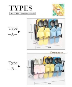 玄関 スリッパラック 便利グッズ ドア バスルーム 省スペース ラック シューズホルダー 壁 スリッパ収納 靴収納 スリッパホルダー おしゃれ * スリッパラック、スタンド
