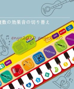 知育玩具 おもちゃ 音楽マット ピアノマット 楽器効果音 録音再生機能 滑り止め付 知能 キッズ 男の子 女の子 プレゼント 誕生日 可愛い クリスマス * 知育玩具