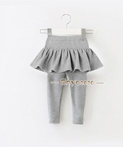 プリーツ スカッツ チュチュスカッツ 女の子 レギンスパンツ ボトムス スカート 子供服 重ね着 ロングパンツ パンツ キッズ 10分丈 フレア * スカート