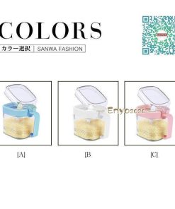 保存容器 醤油 キッチン収納 砂糖 スパイスボトル　塩 胡椒 調味料入れ 2点セット ガラス 1点 収納ケース ストッカー 調味料容器 香辛料 * 醤油さし、卓上調味料入れ