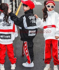 長袖 ヒップホップ 男の子 キッズ 女の子 ジャズダンス 練習着 パンツ ダンス衣装 セットアップ ダンスウェア キッズダンス衣装 トップス HIPHOP * レッスンウエア