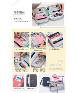 旅行 財布 安全 16ポケット 薄型 航空券対応 撥水加工 軽量 パスポートケース かわいい おしゃれ 貴重品ケース カードケース * パスポートケース、カバー