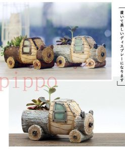 鉢 植木鉢 多肉植物 寄せ植え 木模様 かわいい 装飾 フラワーポット ガーデンポット サボテン プランター 箱庭 おしゃれ ガーデン プレゼント 置き物 * 植木鉢