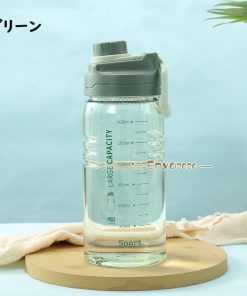 水筒 大容量 ワンタッチ 直のみ プロテイン 運動水筒 1.5L 2L 茶こし付き プラスチック ボトル ジム 体操 登山 トレーニング 軽い ヨガ * 水筒