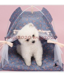 ペットハウス ペットベッド 猫 ドーム型 小型犬用 折り畳み 洗える テント クッション 犬ベッド かわいい 通年タイプ 室内用 通気性 冬 夏 春 秋 * ベッド、クッション