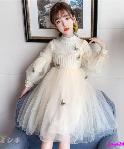 子供ドレス ピアノ 発表会 結婚式 ドレス 子供 子供服 女の子 長袖ワンピース お姫様 ドレスワンピース 二次会 フォーマル 演奏会 新品 誕生日 七五三 入学式 * ドレス