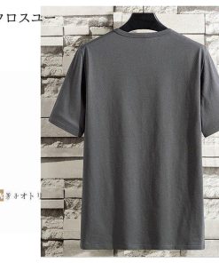 涼しい 夏服 夏 メンズ Tシャツ 半袖tシャツ 薄手 トップス アメカジ カットソー ティーシャツ クルーネック * 半袖