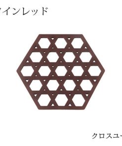 同色6枚セット 滑り止め カップマット 収納が便利です 卓上用品 キッチン雑貨5色 六角形 断熱パッド 鍋/碗/コップ敷き 茶パッド 防水 おしゃれ コースター 耐熱 * コースター