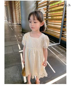 子供 レースワンピース ワンピース 子供ドレス 半袖ワンピース 膝丈ワンピース * ワンピース