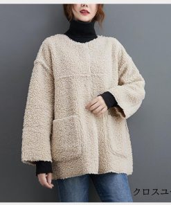 コート ボアアウター レディース ブルゾン ボアコート 秋冬 厚手 モコモコ 韓国風 ボアジャケット おしゃれ あったか 30代 50代 40代 防寒 * ブルゾン、ジャンバー