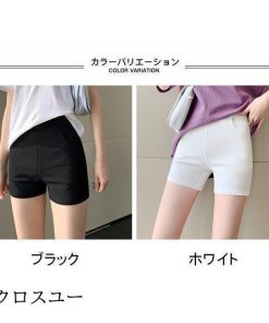 ハイウエスト パンツ ペチコートパンツ ショート丈 ストレッチ 夏 ヒップアップ 着痩せ 短パン インナーパンツ ショートパンツ レディース * ショートパンツ