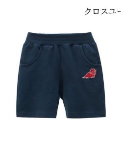 恐竜 五分丈 半ズボン ジャージパンツ ショートパンツ パッチワーク 短パン 男の子 キッズ スウェットパンツ 夏 ハーフパンツ 子供 男児 * 半ズボン、ハーフパンツ