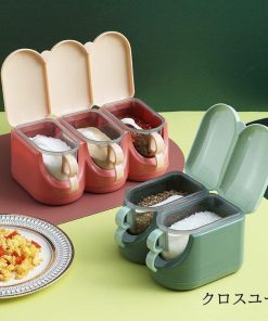 調味料入れ 調味料容器 スパイス容器 北欧風 収納ケース キッチン収納 台所用品 使いやすい おしゃれ シンプル 保存容器 スパイスボトル 塩 香辛料 胡椒 砂糖3色 * 醤油さし、卓上調味料入れ