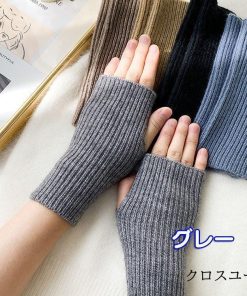 あったか 指なし ふわふわ 指切り手袋 10色 ニット 冬 ハンドウォーマー 防寒 暖かい レディース おしゃれ * 手袋