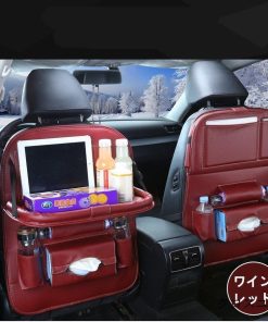 ドリンクホルダー ポケット 車ポケット 折りたたみ 収納 内装 後部座席用 テーブル カー用品 シートバッグ バックシートポケット * 収納用品