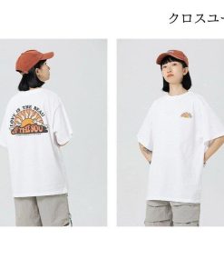 Tシャツ メンズ オシャレ 太陽柄 カジュアルTシャツ 綿 ゆったり 夏 春 秋 半袖tシャツ 男女兼用 2022新作 クルーネック プリント 40代 白Tシャツ 速乾 * 五分、七分袖