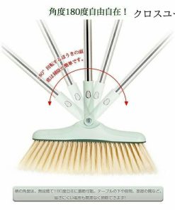 ほうき 3点セット ちりとり シリコンほうき 自立式 ちり取り 防風 180°調節 掃除 箒 収納 持ち運び 抜け毛 犬の毛 猫の毛 屋外 室内 手汚れず 髪の毛 玄関 * ほうき、はたき