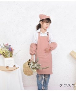 キッズ 子供 エプロン 2点セット DIY 三角巾 おしゃれ 色落ちしない こども 男の子 女の子 男女兼用 調理実習 小学生 ユニセックス キッズ用エプロン * エプロン