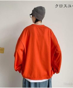 メンズ 無地 春秋 重ね風 ゆったり 切り替え カラフル インナー カジュアル 長袖ｔシャツ トップス Tシャツ 長袖 * 長袖