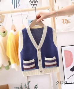 子供服 セーター カーディガン 秋冬ニット セーター 男の子 女の子 キッズ 可愛い 暖か ベビー服 通学 可愛い 通園 厚手 * カーディガン