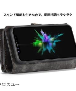 スマホケース 手帳型 携帯ケース スマホカバー 本革 財布 名刺入れ IPhoneX 8 7 8Plus XS XR XMAX IPhone11 Pro IPhone12 IPhone13 Pro Max Mini * IPhone用ケース