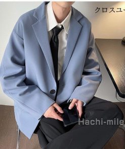 アウター ビジネスジャケット スーツジャケット 韓国風 春秋 紳士服 メンズ 大きいサイズ テーラードジャケット * テーラード、ブレザー