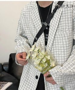 アウター ビジネスジャケット ジャケット 紳士服 韓国風 大きいサイズ テーラードジャケット 春秋 チェック柄 メンズ * テーラード、ブレザー