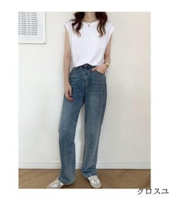 Tシャツ レディース トップス 40代 ノースリーブ 綿 Vネック 春夏 カットソー 新作 大きいサイズ シンプル UVカット 韓国風 20代 おしゃれ 30代 かわいい 40代 * ノースリーブ