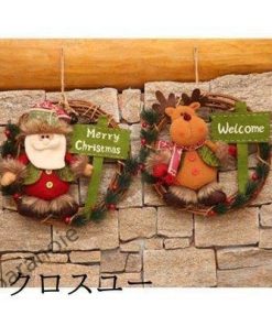 クリスマス飾り 30CM クリスマスツリー オーナメント ナチュラル リース ドア 玄関 庭園 部屋 壁飾り おしゃれ 松かさ 新年飾り ガーランド * リース