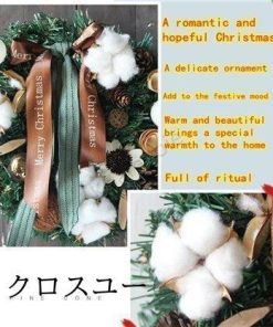 クリスマス飾り 30CM クリスマスツリー オーナメント ナチュラル リース ドア 玄関 庭園 部屋 壁飾り ガーランド 新年飾り おしゃれ 松かさ * リース