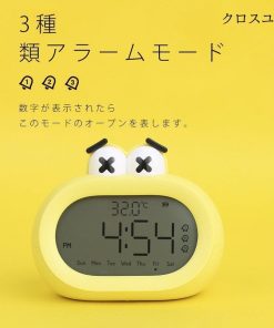 目覚まし時計 置き時計 おしゃれ こども 起きれる デジタル 見やすい シンプル 温度計 日付け 光 大音量 アラーム スヌーズ温度 プレゼント お誕生日 学生 時計 * 目覚まし時計