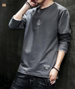 クルーネック メンズ メンズファッション ロンT ロンティー スリム 長袖Tシャツ ロングTシャツ 春服 * 長袖