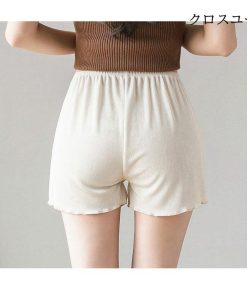 ペチコート 普段着 ペチコートパンツ ショートパンツ パンチラ防止 インナー ペチパンツ 三分丈 レディース 部屋着 インナーウェア 短パン * ペチコート