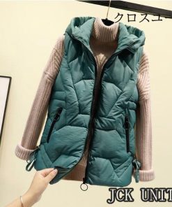 中綿ベスト あったか 秋冬服 レディース 防寒 軽量 アウター ダウンベスト ジャケット 防風 ポケット付き * ダウンベスト