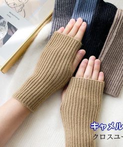 あったか 指なし ふわふわ 指切り手袋 10色 ニット 冬 ハンドウォーマー 防寒 暖かい レディース おしゃれ * 手袋