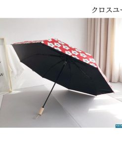 きれいめ 晴雨兼用 折りたたみ傘 かわいい ワンタッチ UVカット 紫外線対策 メンズ 花柄 軽量 レディース 自動開く * 晴雨兼用傘