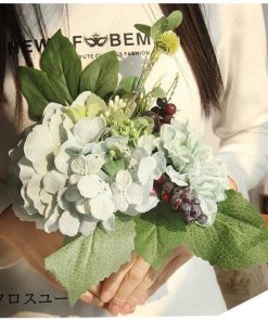 2本セット  ウエディングブーケ 安い 結婚式 花嫁 ブーケ 造花 花束 ローズ ブライダルブーケ アレンジメント アートフラワー インテリアフラ ウェディング * ブーケ、ブートニア