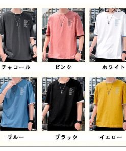 大きいサイズ ブルオーバ 夏 涼しい レヤード Tシャツメンズ 半袖ｔシャツ トップス * 半袖